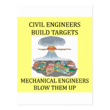 civilmechanical engineers post card
