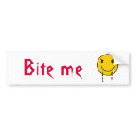 CJ- Funny Vampire Bite me bumper sticker bumper stickers