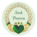 Claddagh Princess stickers