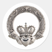 Claddagh Wedding Invitations Envelope Seals Round Stickers