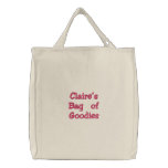 Claire's Bag of Goodies Tote Bag embroidered bags