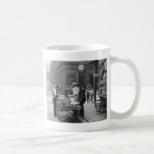 Clam Seller on Mulberry Street, 1900 Coffee Mugs