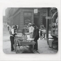 Clam Seller on Mulberry Street, 1900 Mousepads