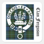 Clan Ferguson Crest Tartan Stickers