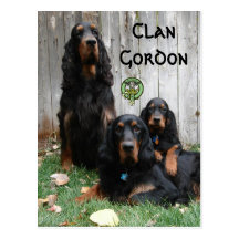 Clan Gordon, Gordon Setter Generations Postcard