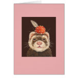Clancy the ferret card