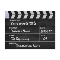 clap cinéma cartes postales