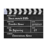 clap cinéma postcards
