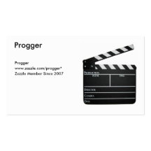 Clapboard, Progger, Progger, www.zazzle.com/pro... Business Card Templates