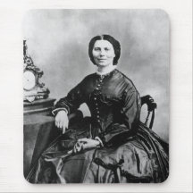 Clara Barton Portrait ~ Vintage 1866 Photo Mouse Pads