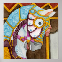 Clara Carousel Horse Print
