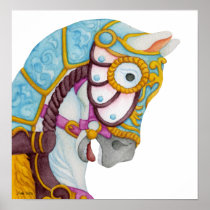 Clara Carousel Horse Print