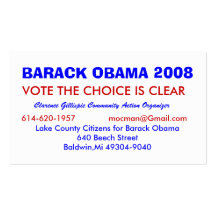 Clarence Gillispie, Community Acti... - Customised Business Cards