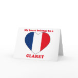 Claret cards