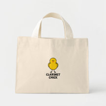 Clarinet Chick Tote Bag