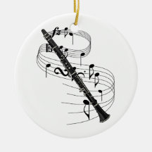 Clarinet Christmas Ornament