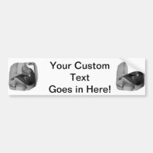 Clarinet Girl Player Steps with Tuner and Music Bumper Sticker