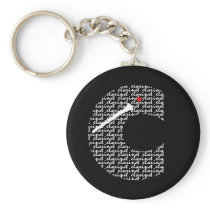 Clarinet Letter C Keychain