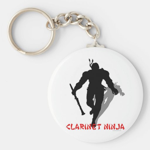Clarinet Ninja Key Chain