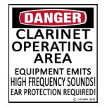 Clarinet Operating Area t-shirts