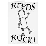 Clarinet Reeds Rock Greeting Cards
