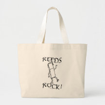 Clarinet Reeds Rock Tote Bags