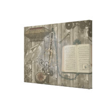 Clarinet Steampunk Fantasy Gallery Wrapped Canvas