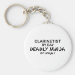 Clarinetist Deadly Ninja by Night Keychain