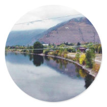 Clark Fork Missoula River Round Stickers