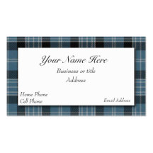 Clark Scottish Tartan Plaid Business Card