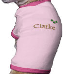 Clarke Family Dog T-Shirt pet clothing