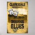 Clarksdale Mississippi Blues Poster posters