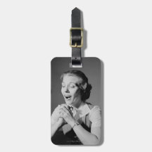 Clasped Hands Tag For Luggage