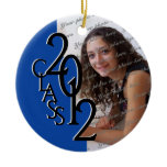 Class 2012 Graduation Photo Blue Ornaments
