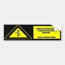 CLASS 5 PROTON STREAM BUMPER STICKERS