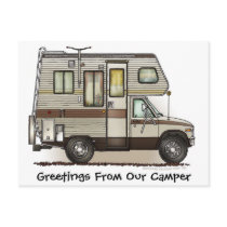 Class C Camper RV Post Cards