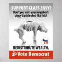 Class Envy - Piggy Bank: Protest Poster posters