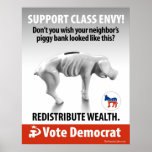 Class Envy - Piggy Bank: Protest Poster posters