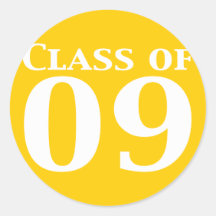 Class of 09 Gifts Round Stickers
