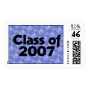 Class of 2007 Black & Blue Marble postage