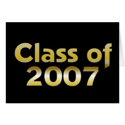 Class of 2007 Black & Gold Cards by dndartstudio