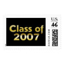 Class of 2007 Black & Gold postage