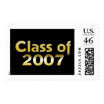 Class of 2007 Black & Gold Stamp by dndartstudio