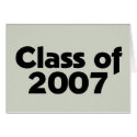 Class of 2007 Black & Grey cards