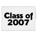 Class of 2007 Black & White cards
