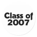 Class of 2007 Black & White stickers