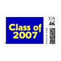 Class of 2007 Blue & Yellow postage