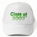 Class of 2007 Green & White hats