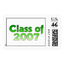 Class of 2007 Green & White postage