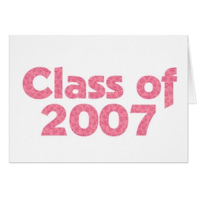 Class of 2007 Pink Card by dndartstudio